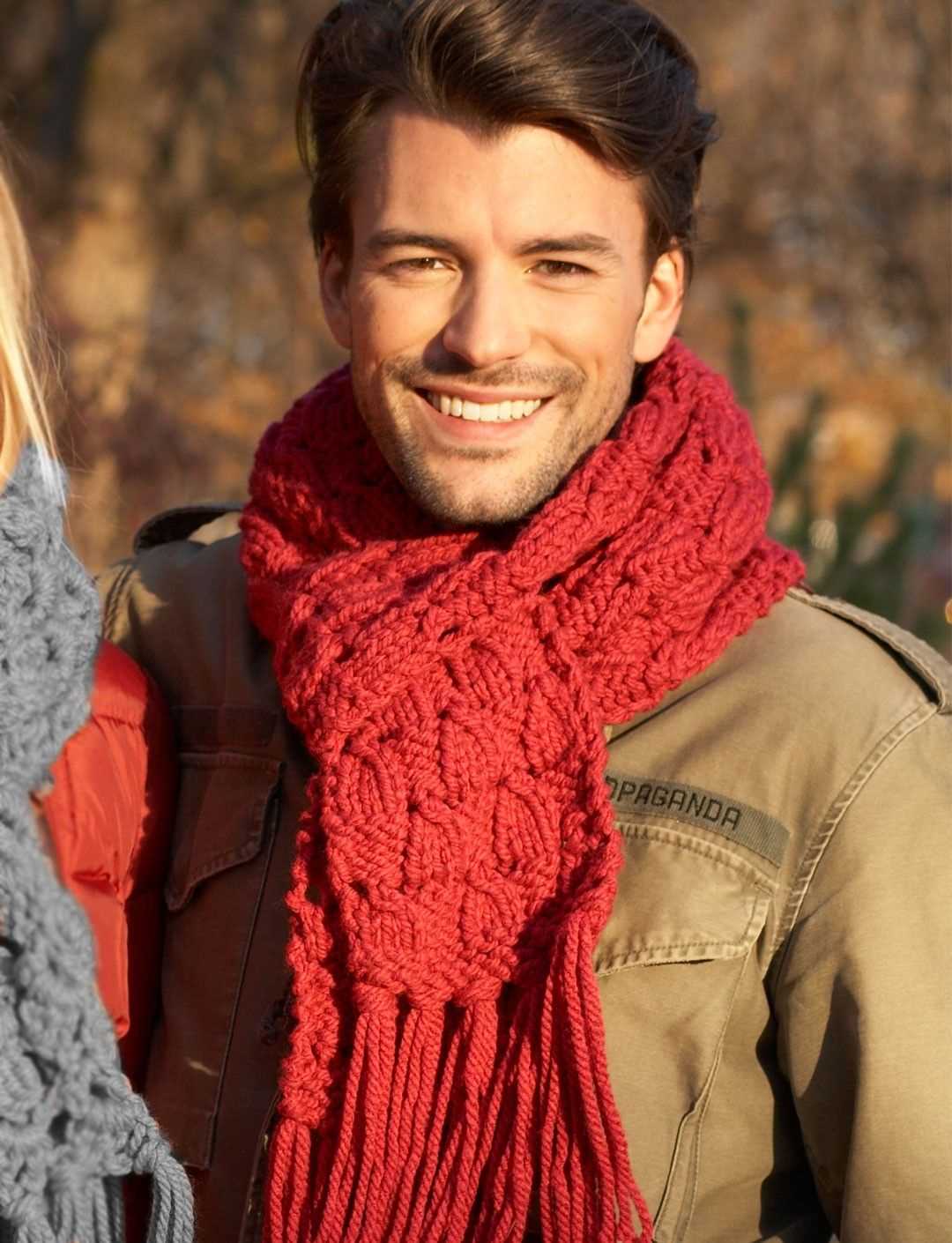 Easy men's scarf knitting pattern free