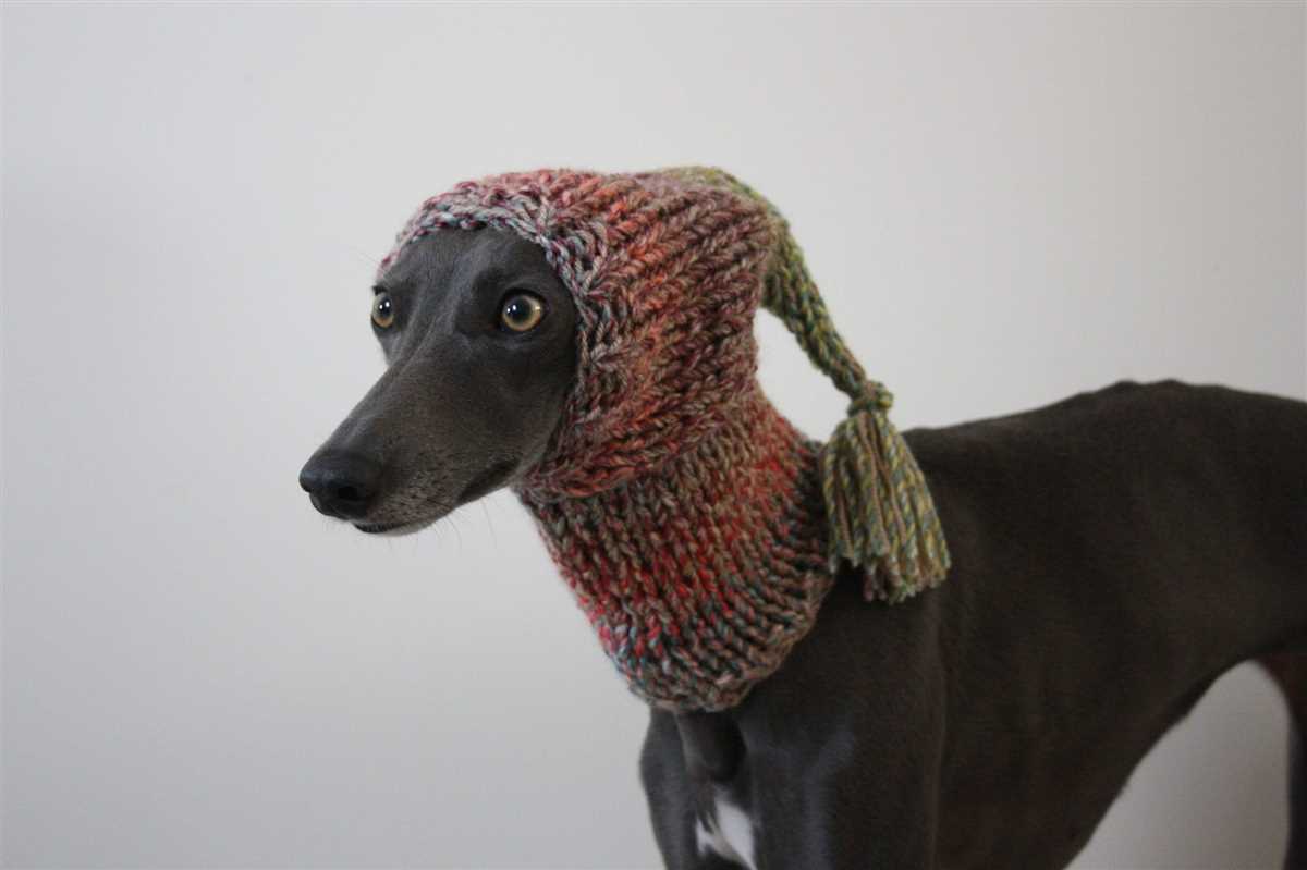 Greyhound snood knitting pattern