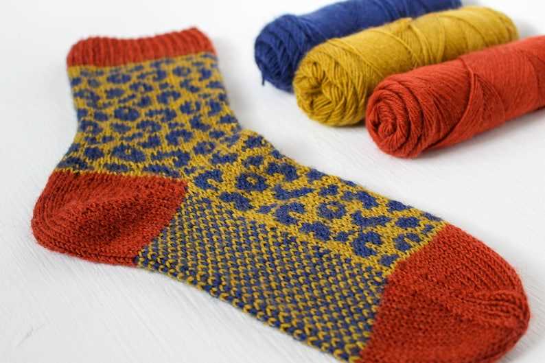 Sock pattern knitting