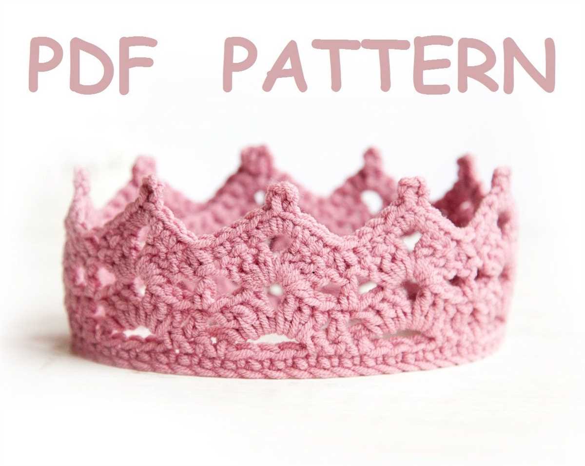 Knit tiara pattern