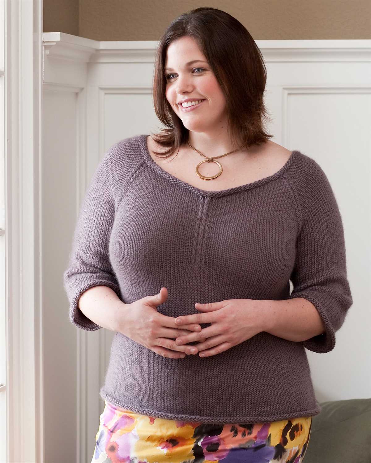 Plus size knit sweater patterns free