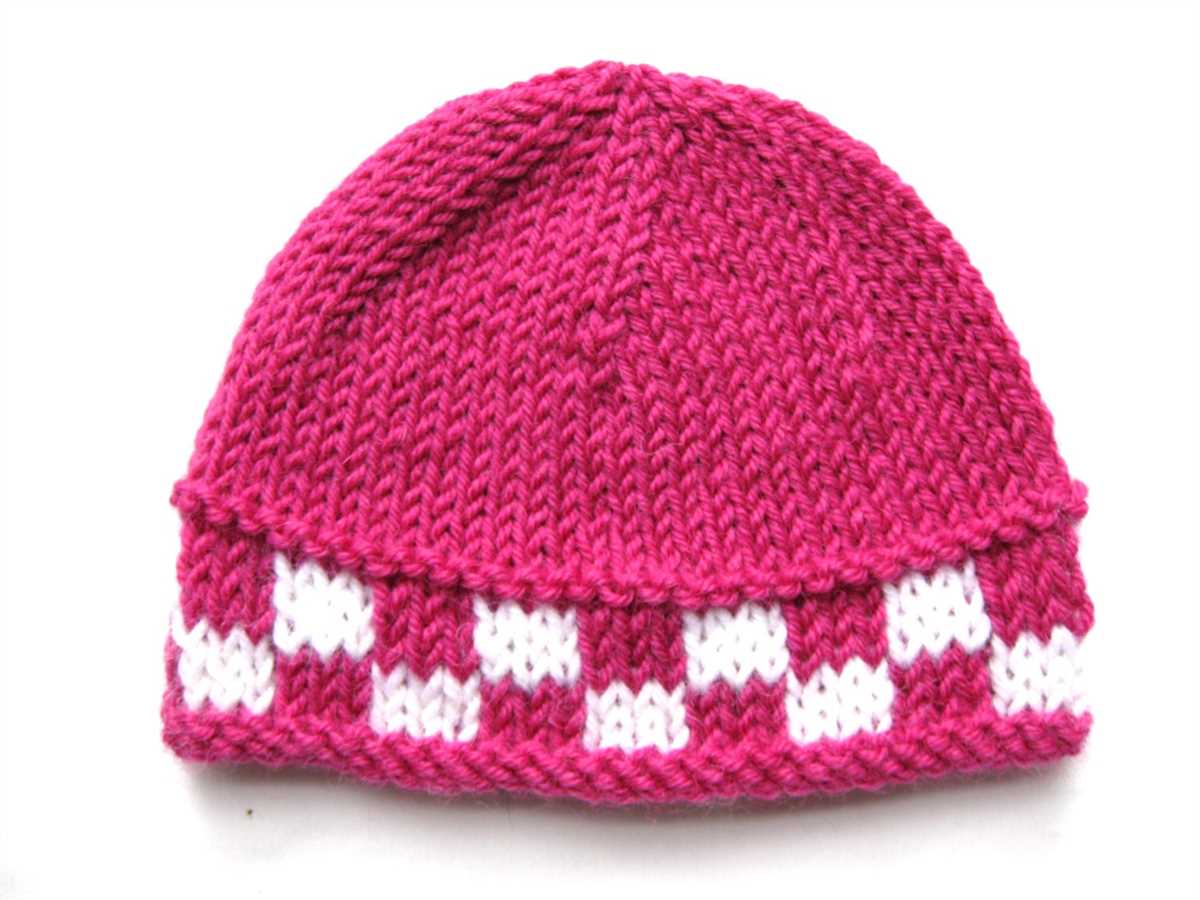 Free baby hat knit pattern