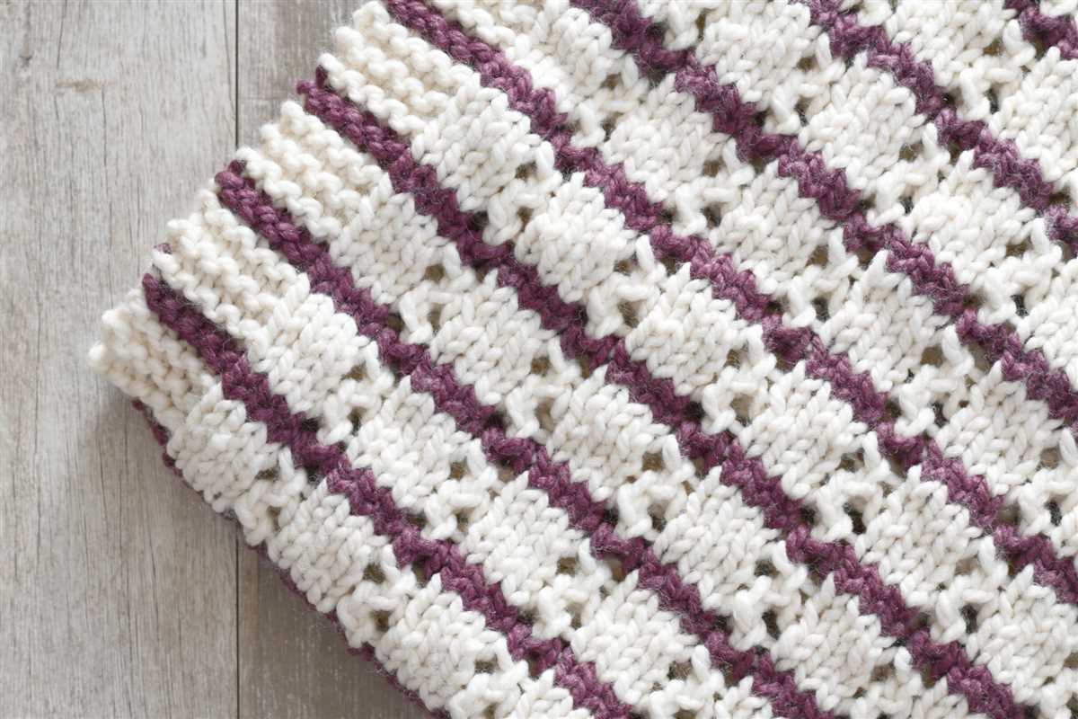 Easy knit throw pattern