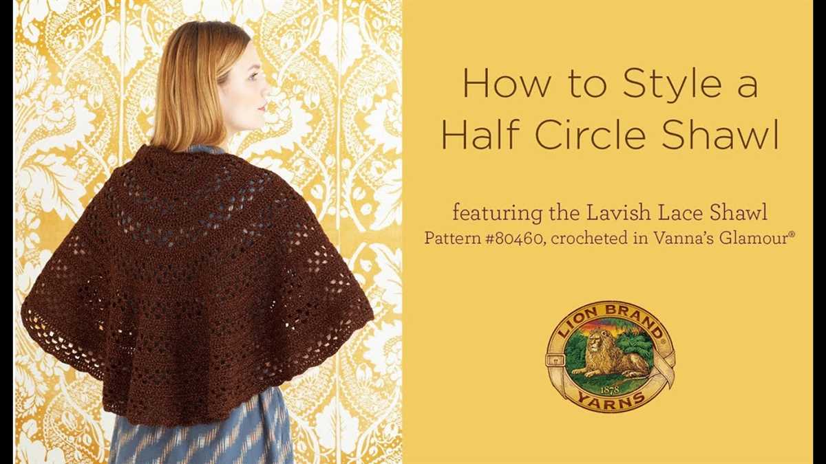 Half circle shawl knit pattern