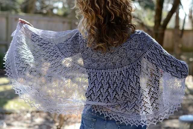 Half circle shawl knit pattern