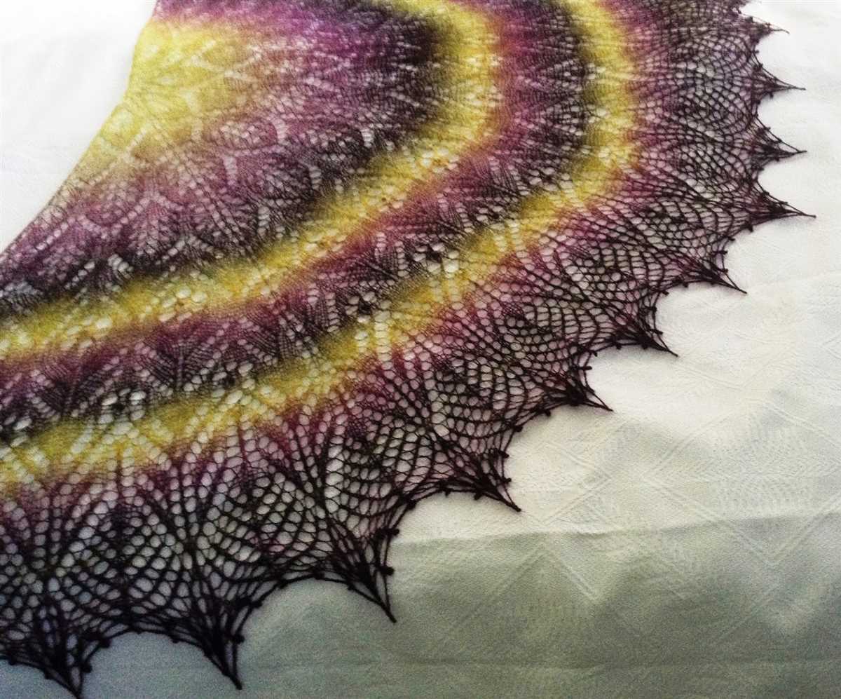 Half circle shawl knitting pattern