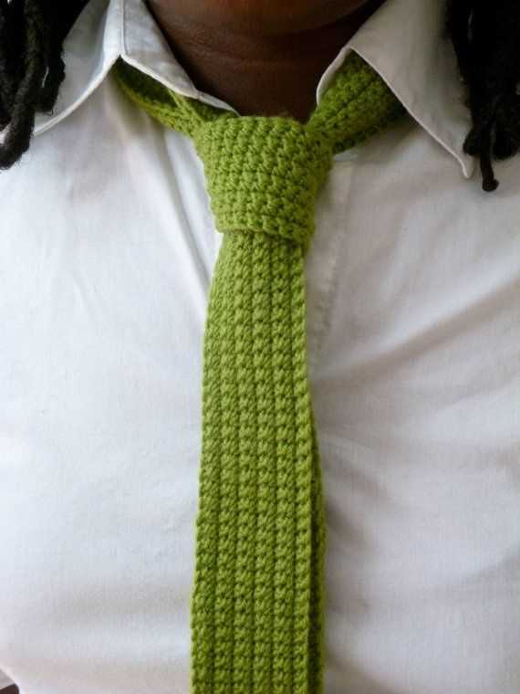 Hand knit tie pattern