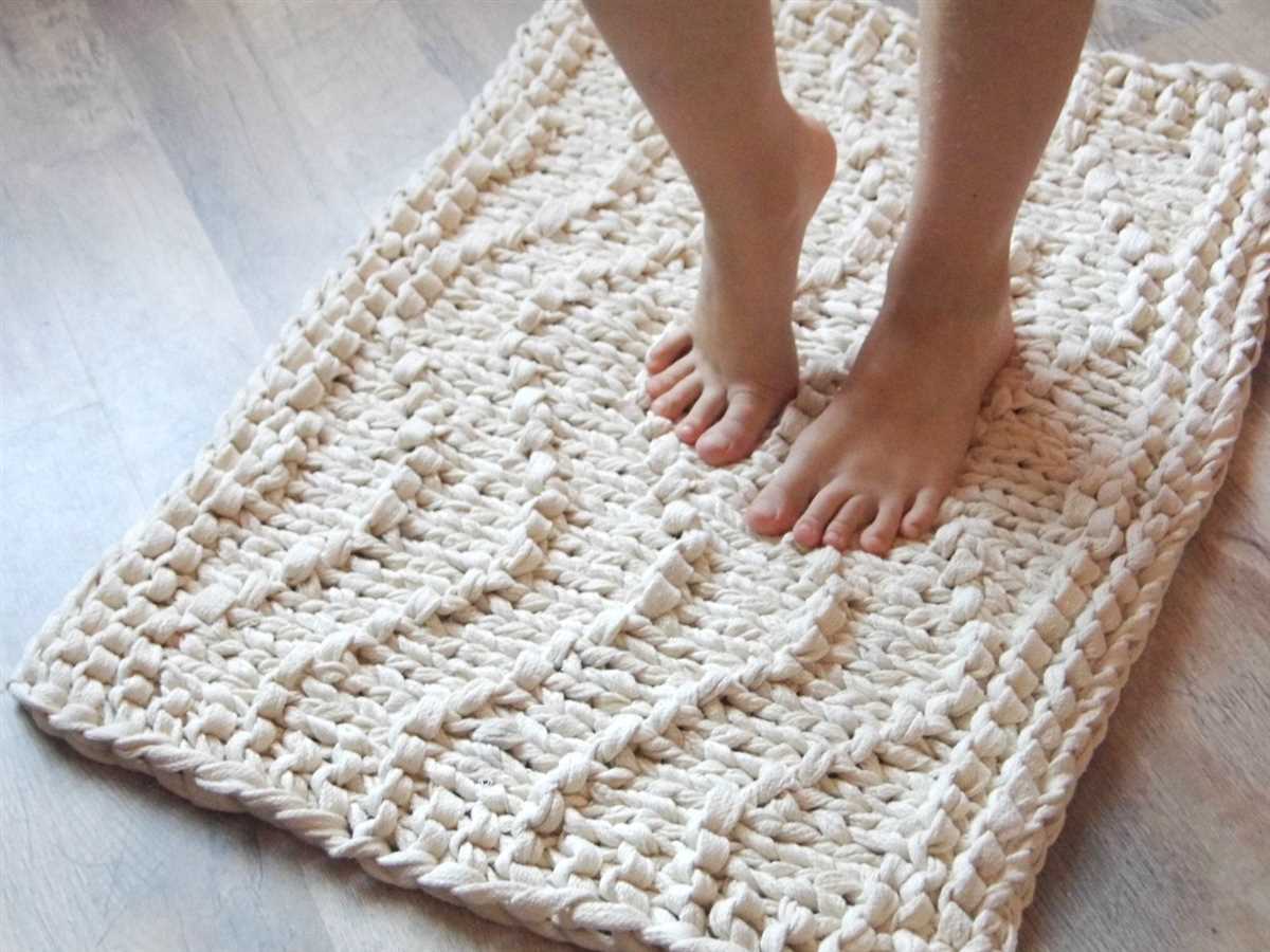 Hand knitted rugs patterns