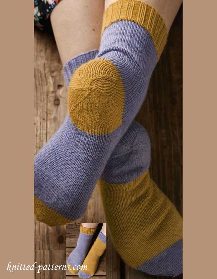 Hand knit socks pattern