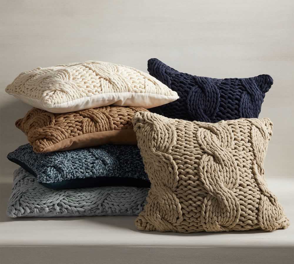 Hand knitted pillow patterns