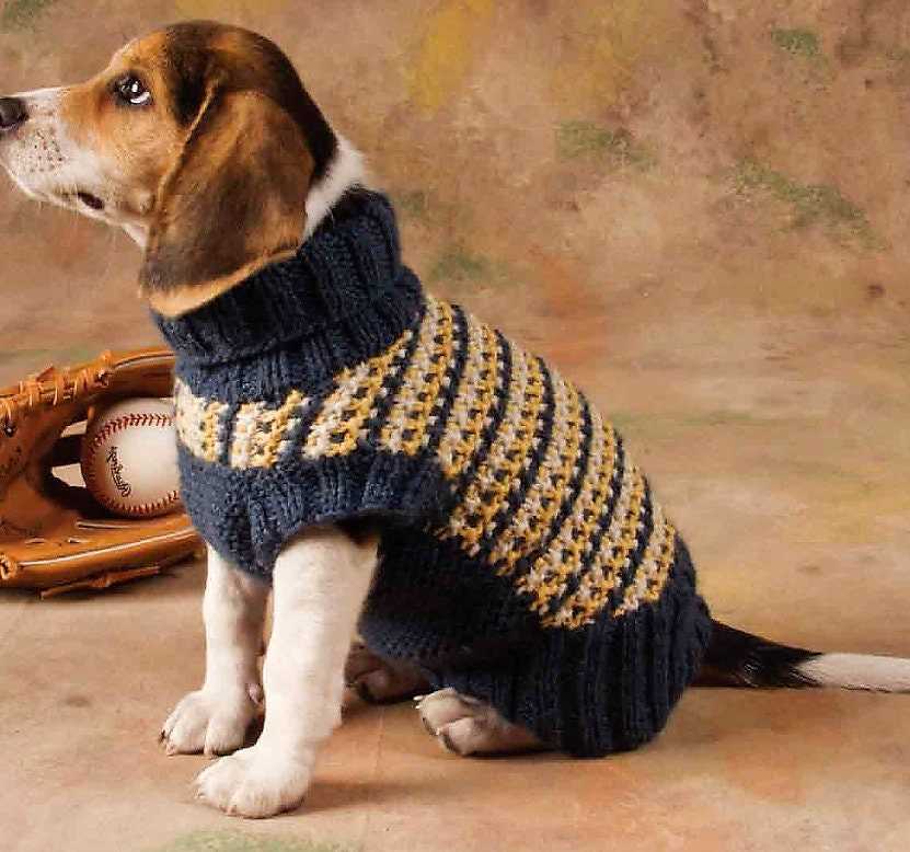 Harness-friendly dog sweater knitting pattern free