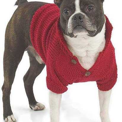 Harness-friendly dog sweater knitting pattern free