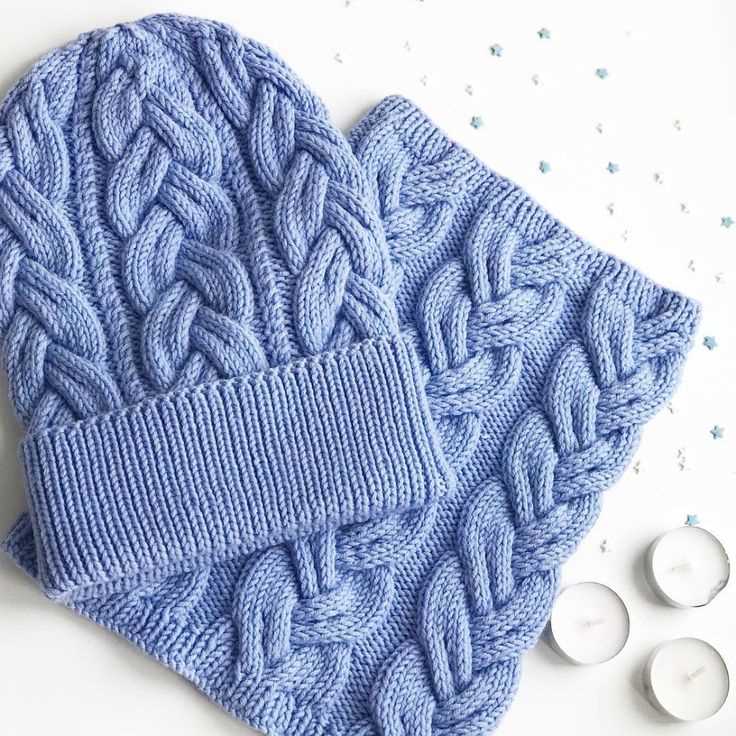 Hat scarf and mittens knitting pattern