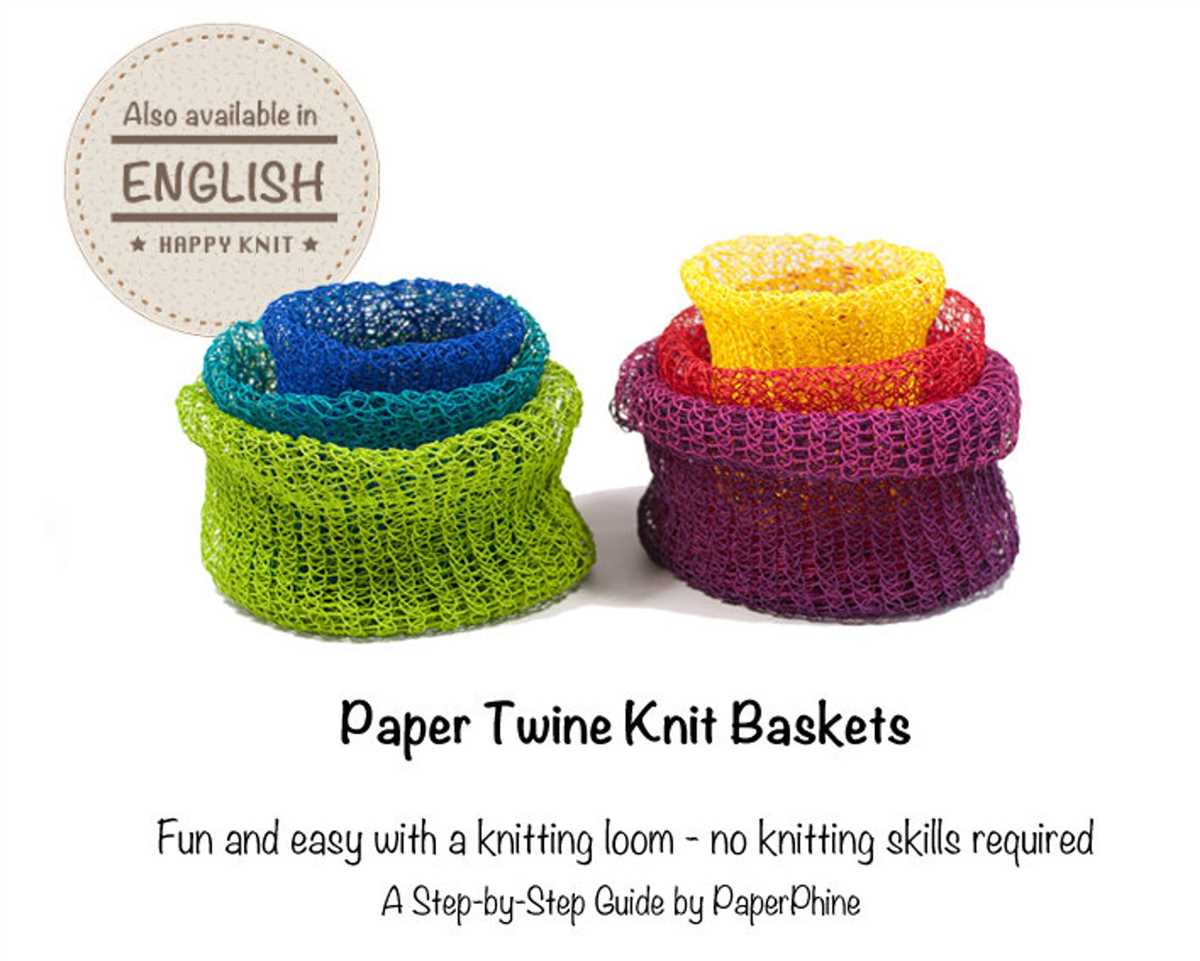 Loom knit basket pattern