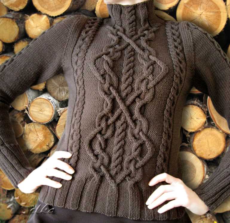 Cable knit sweater pattern