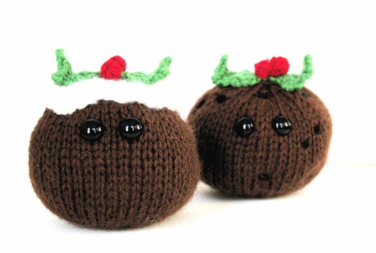 Knitting pattern christmas pudding
