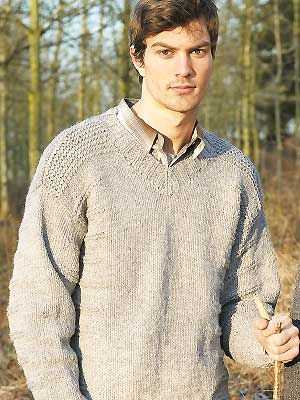 Free knitting pattern for men's raglan sweater