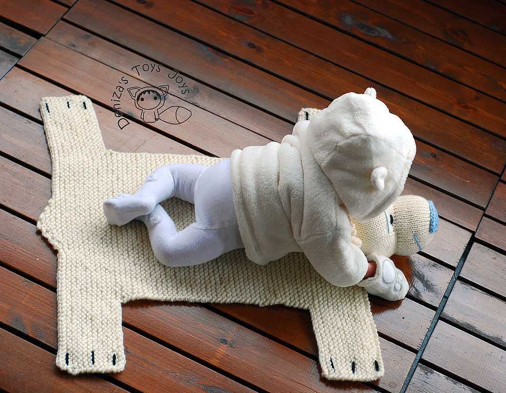 Knitted bear blanket pattern