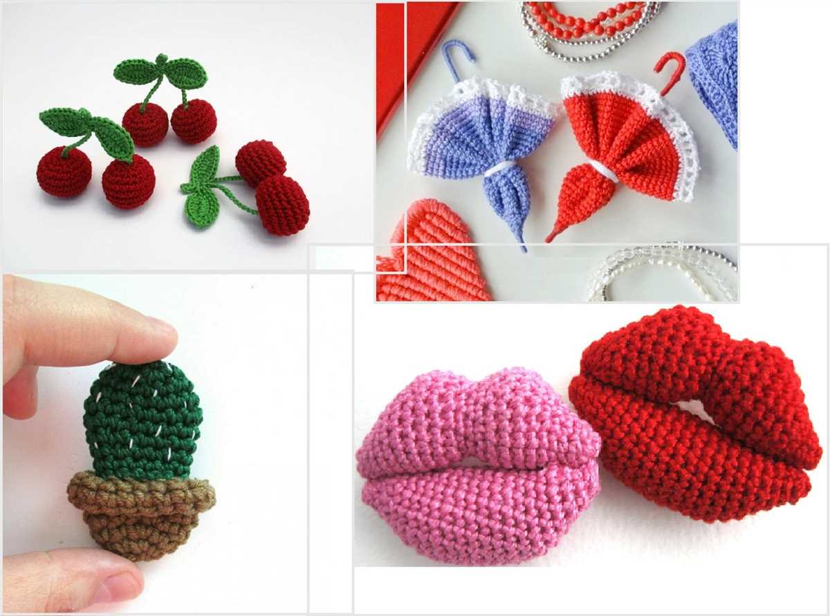 Knitted brooches patterns