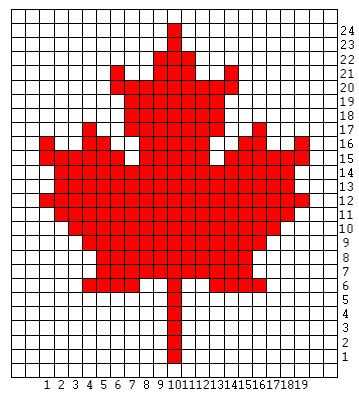 Canadian maple leaf knitting pattern