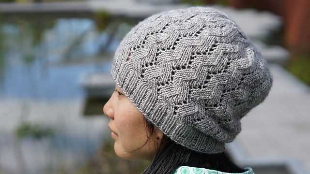 Hipster beanie knitting pattern