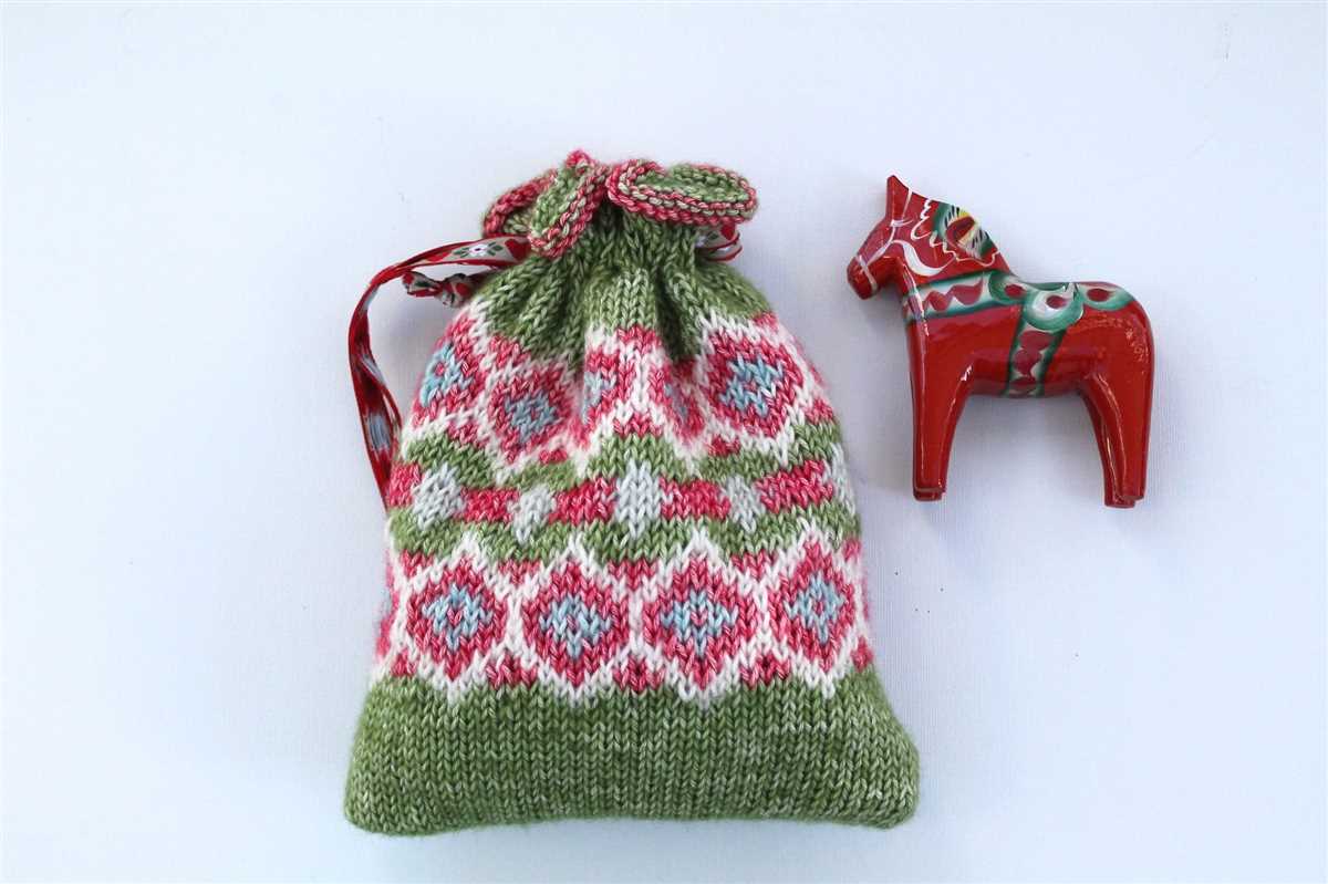 Free knitting patterns for small gift bags