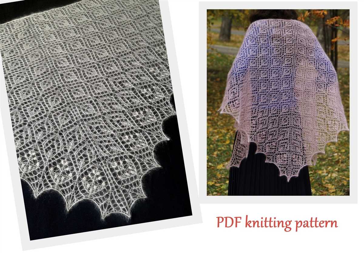 Icelandic lace shawl knitting pattern