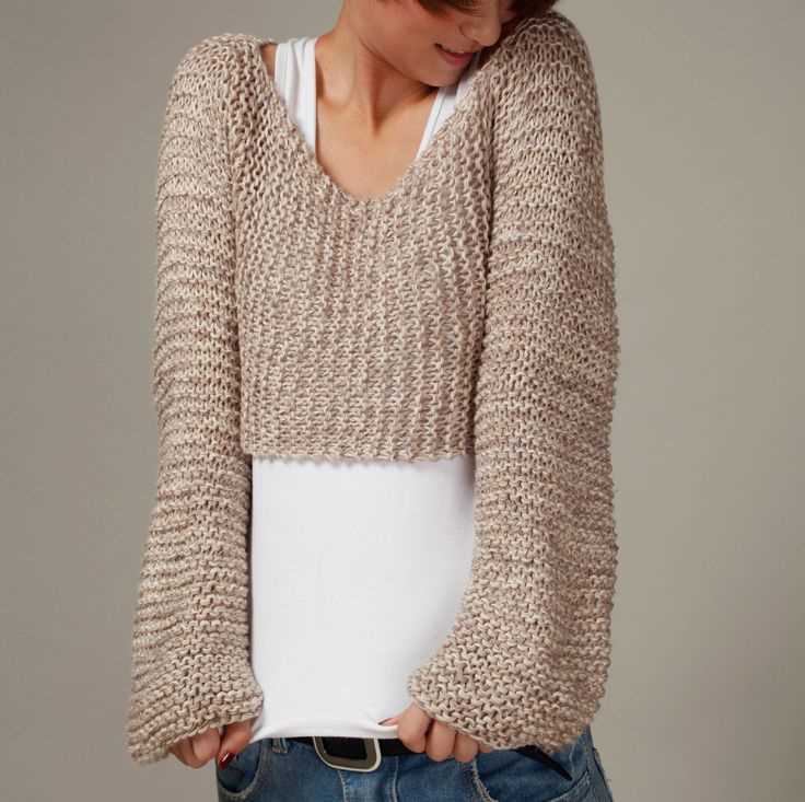 Knit cotton sweater pattern