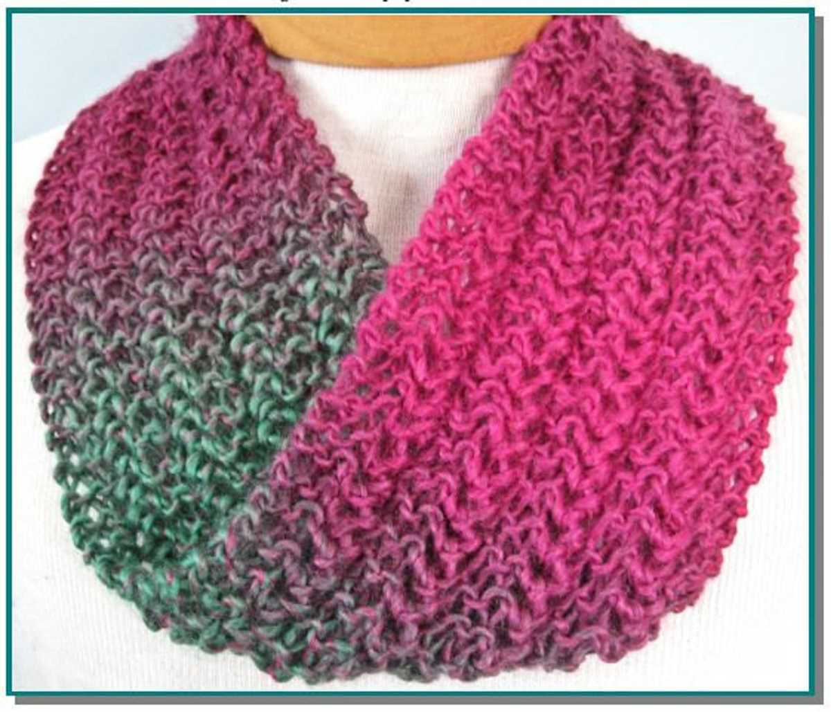 One row scarf knitting pattern