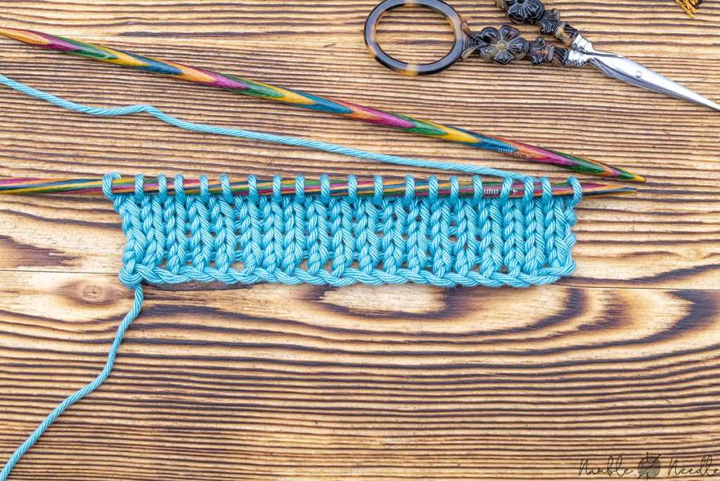 How to knit wave pattern