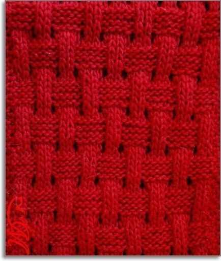 Hole knitting pattern