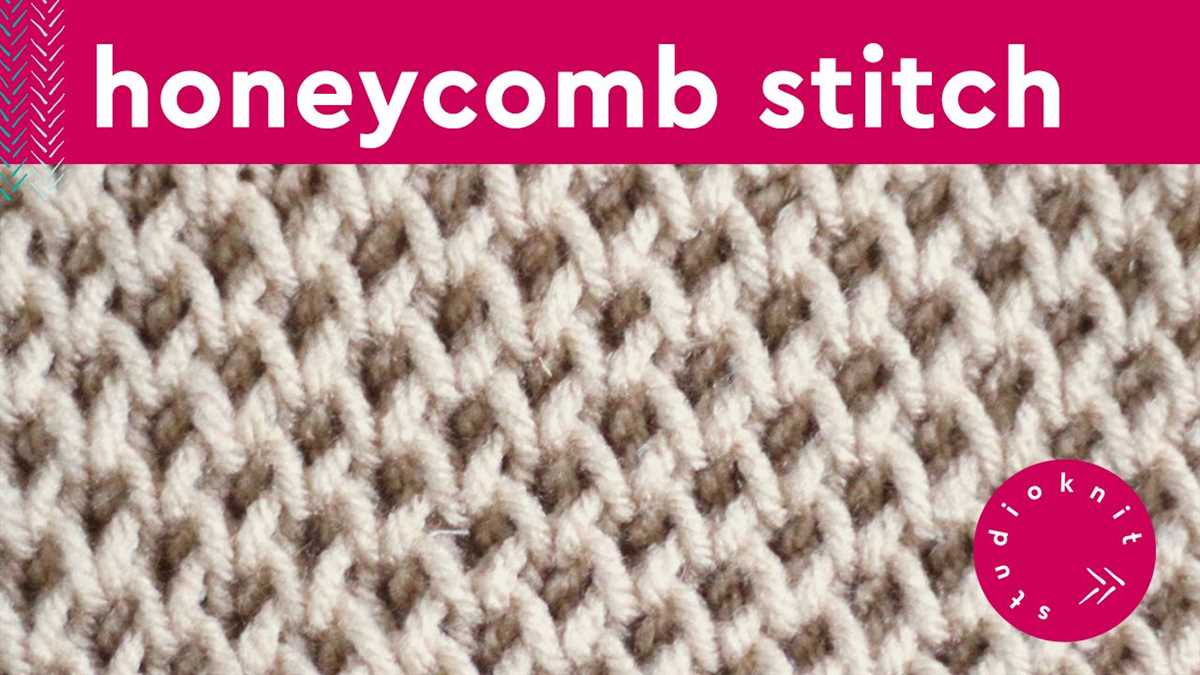 Honeycomb brioche knitting pattern