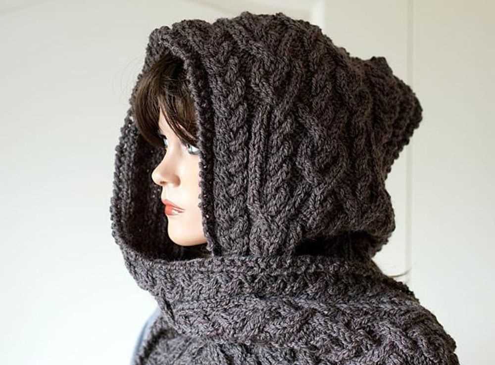 Hood knitting pattern