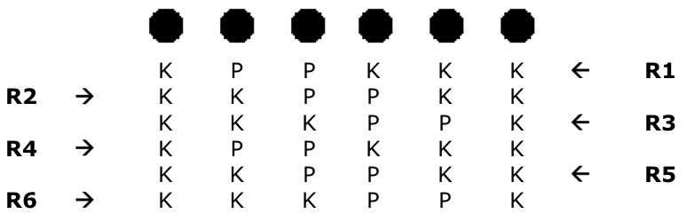 How to convert circular knitting pattern to flat