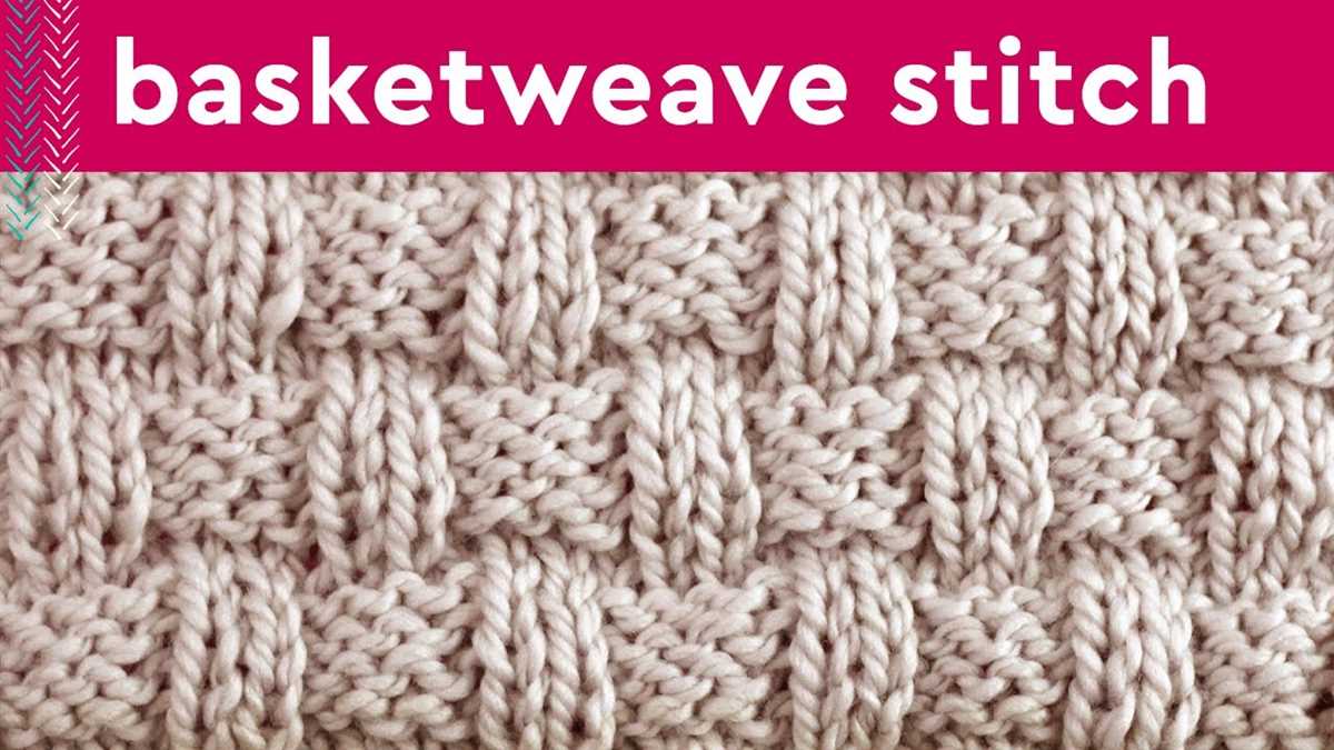 How to knit basket weave pattern