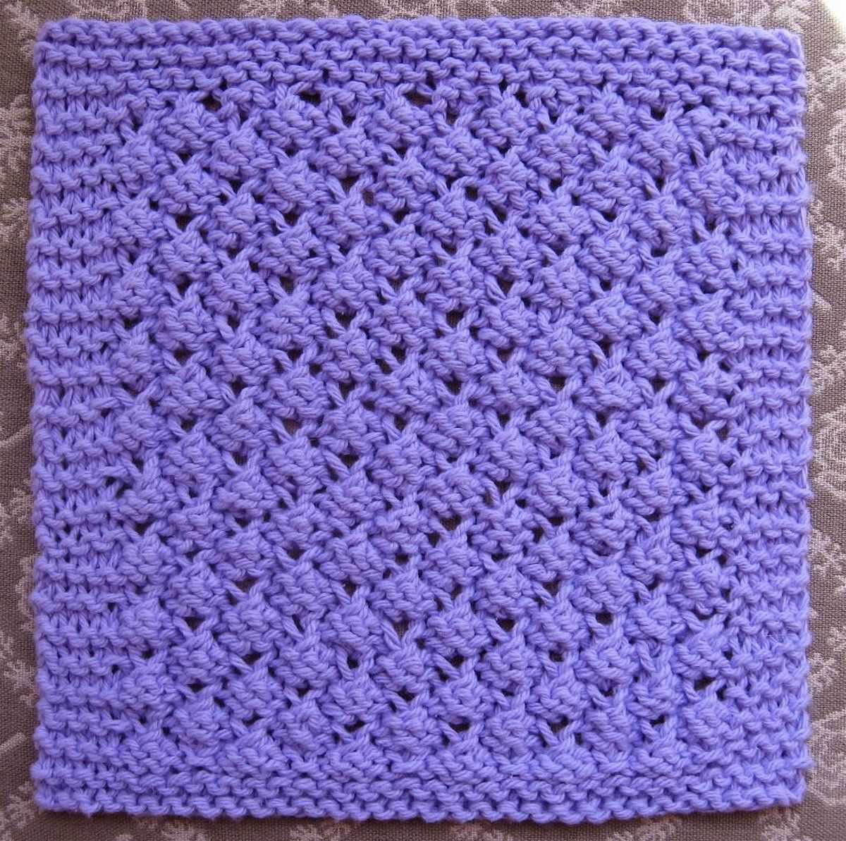 How to knit dishcloths free patterns