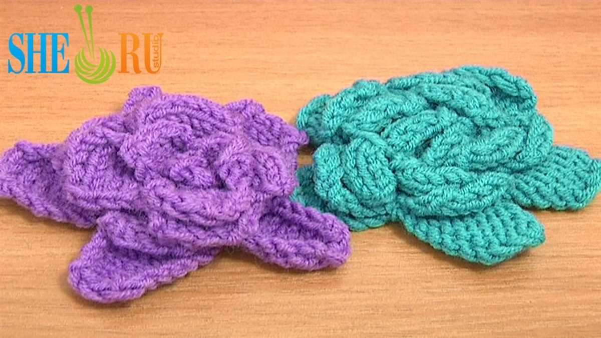 How to knit flowers free pattern