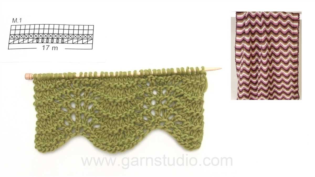 How to knit wave pattern