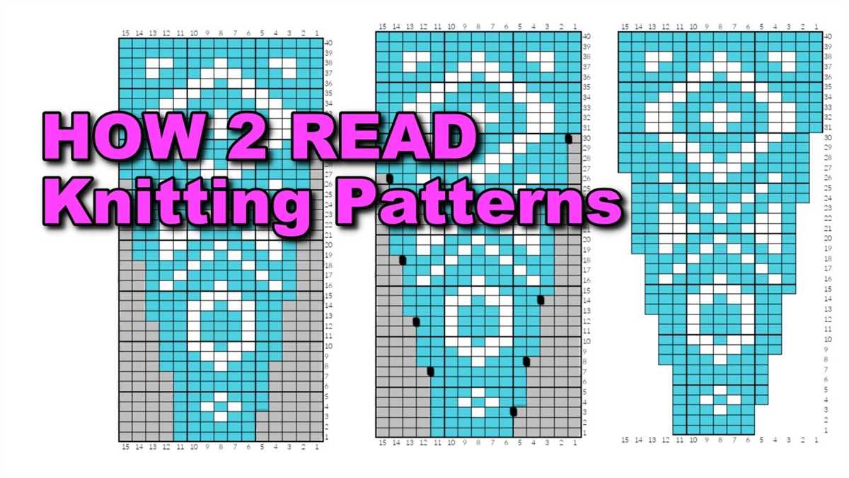 How to read a knitting pattern graph