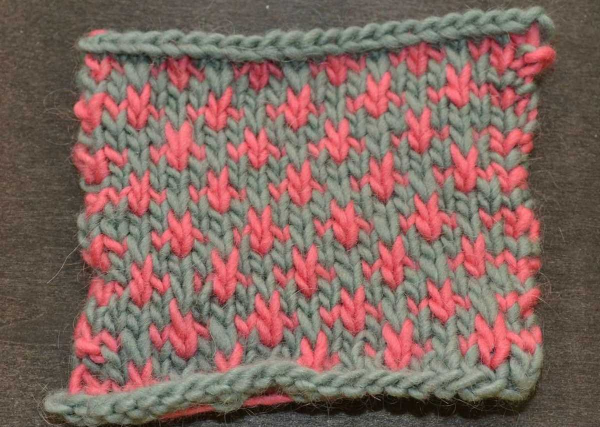 How to change colors in knitting pattern