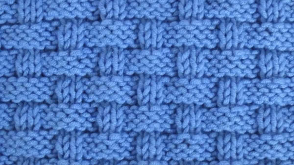 How to knit basket weave pattern