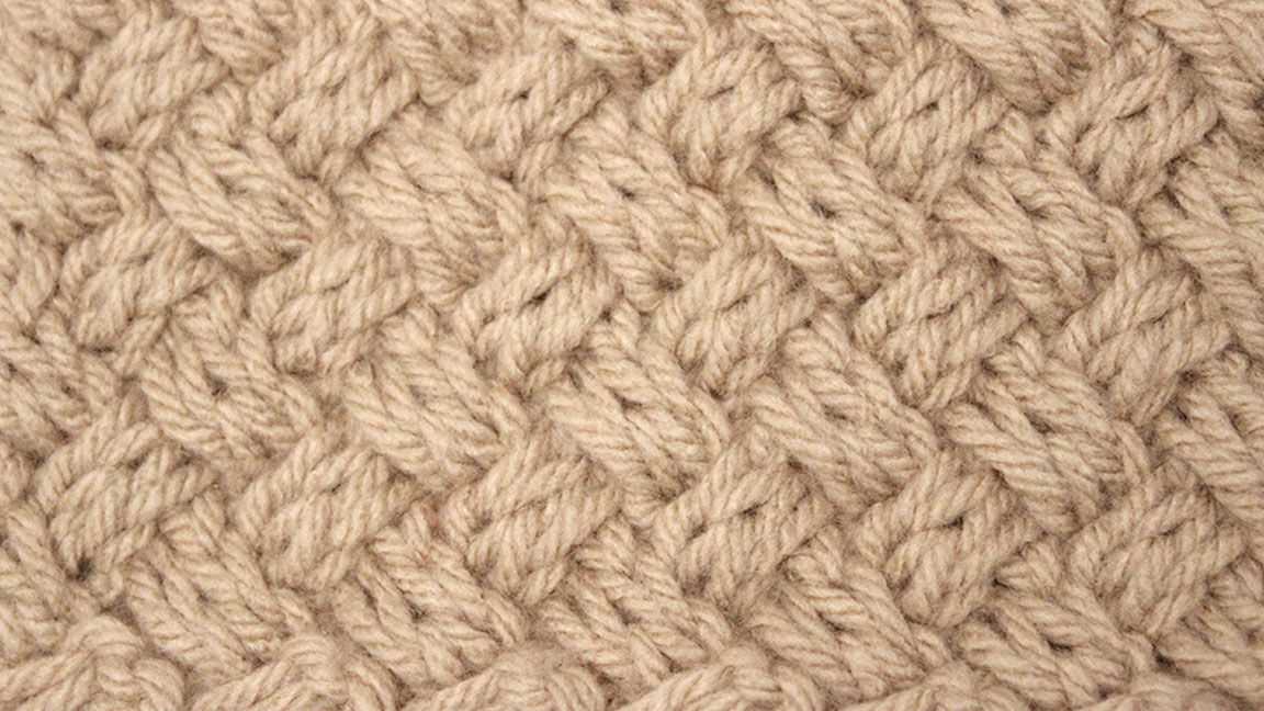 How to knit basket weave pattern