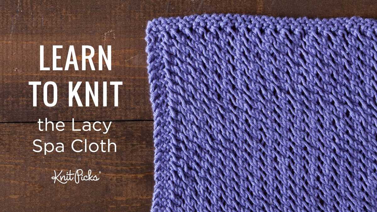 How to knit dishcloths free patterns