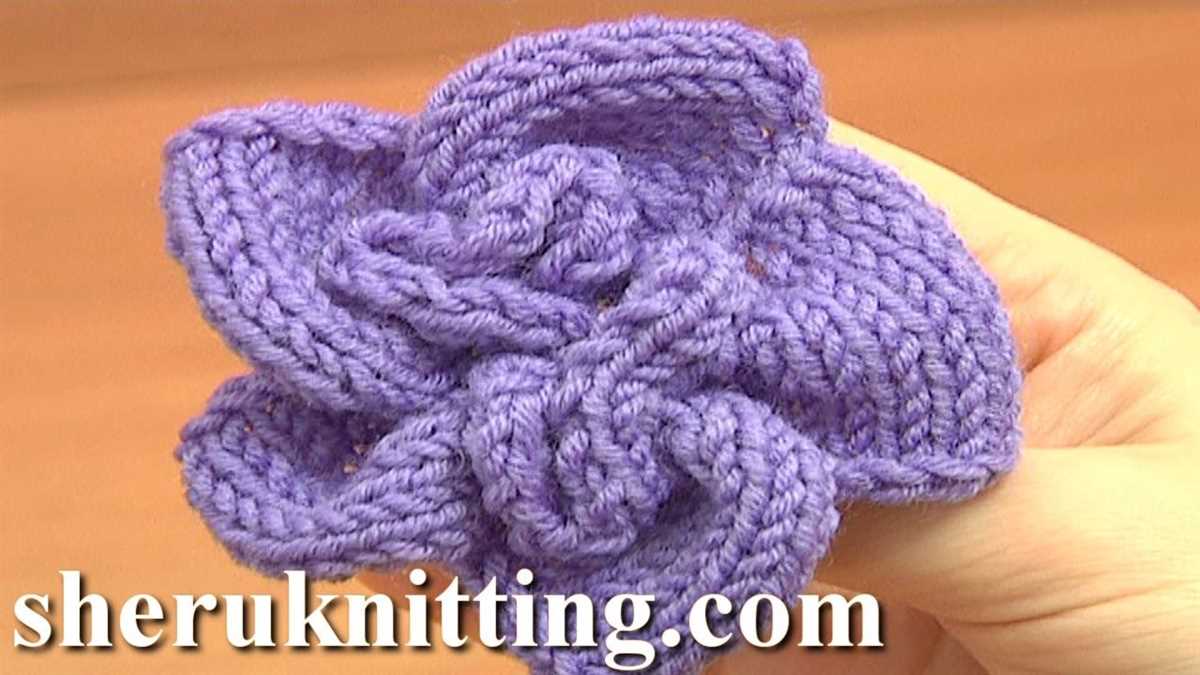 How to knit flowers free pattern