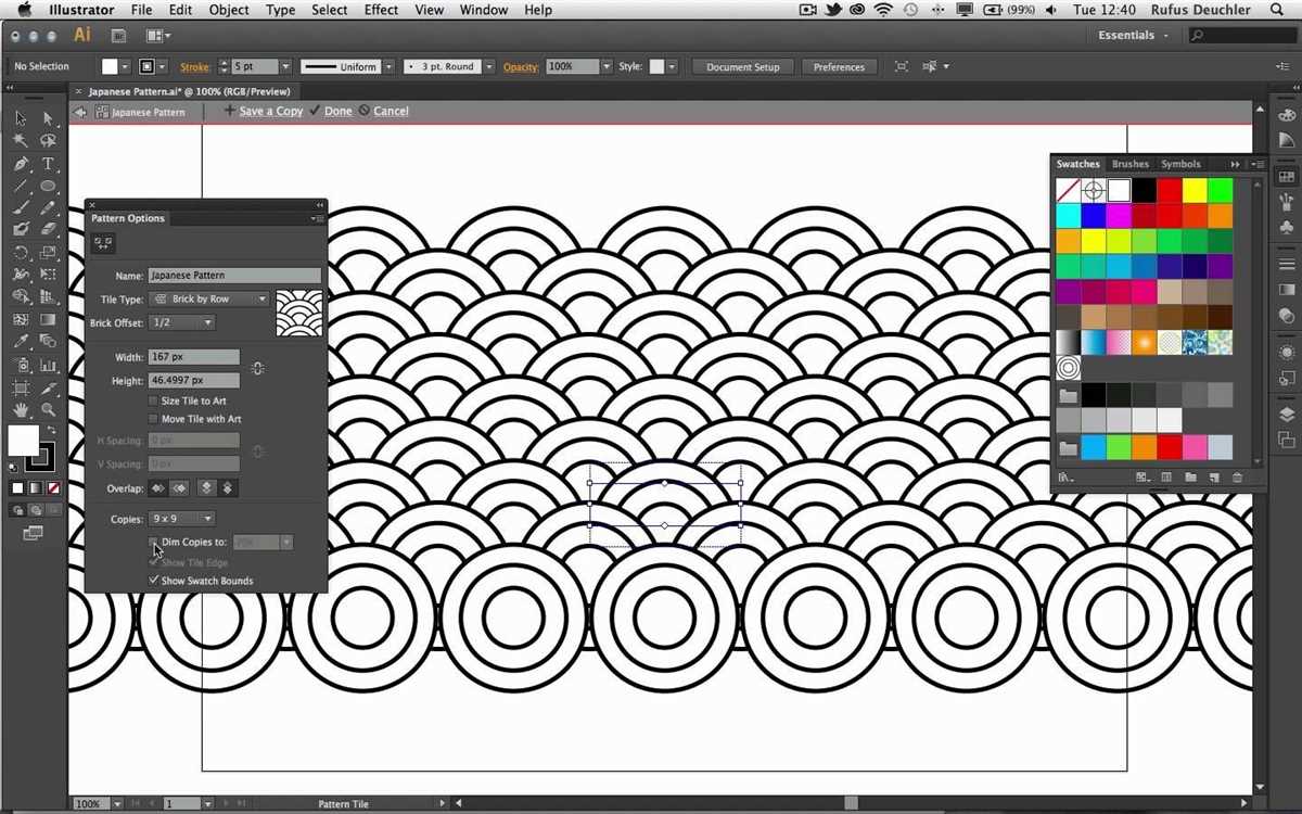 How to make a knit pattern in illustrator