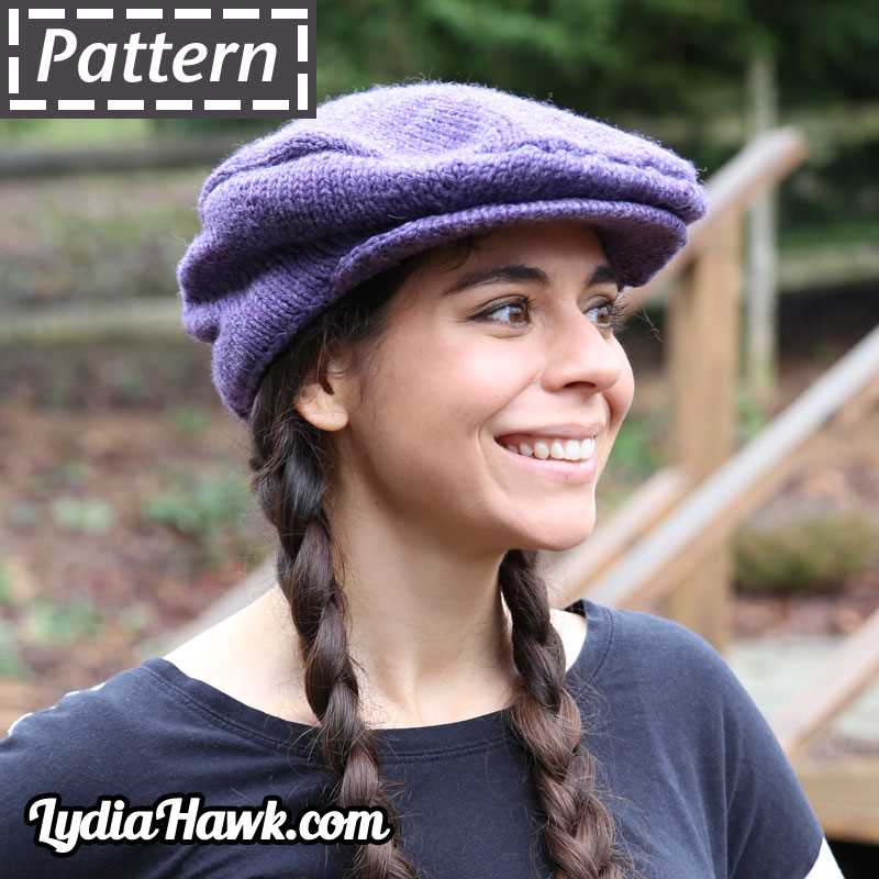 Knitted flat cap pattern