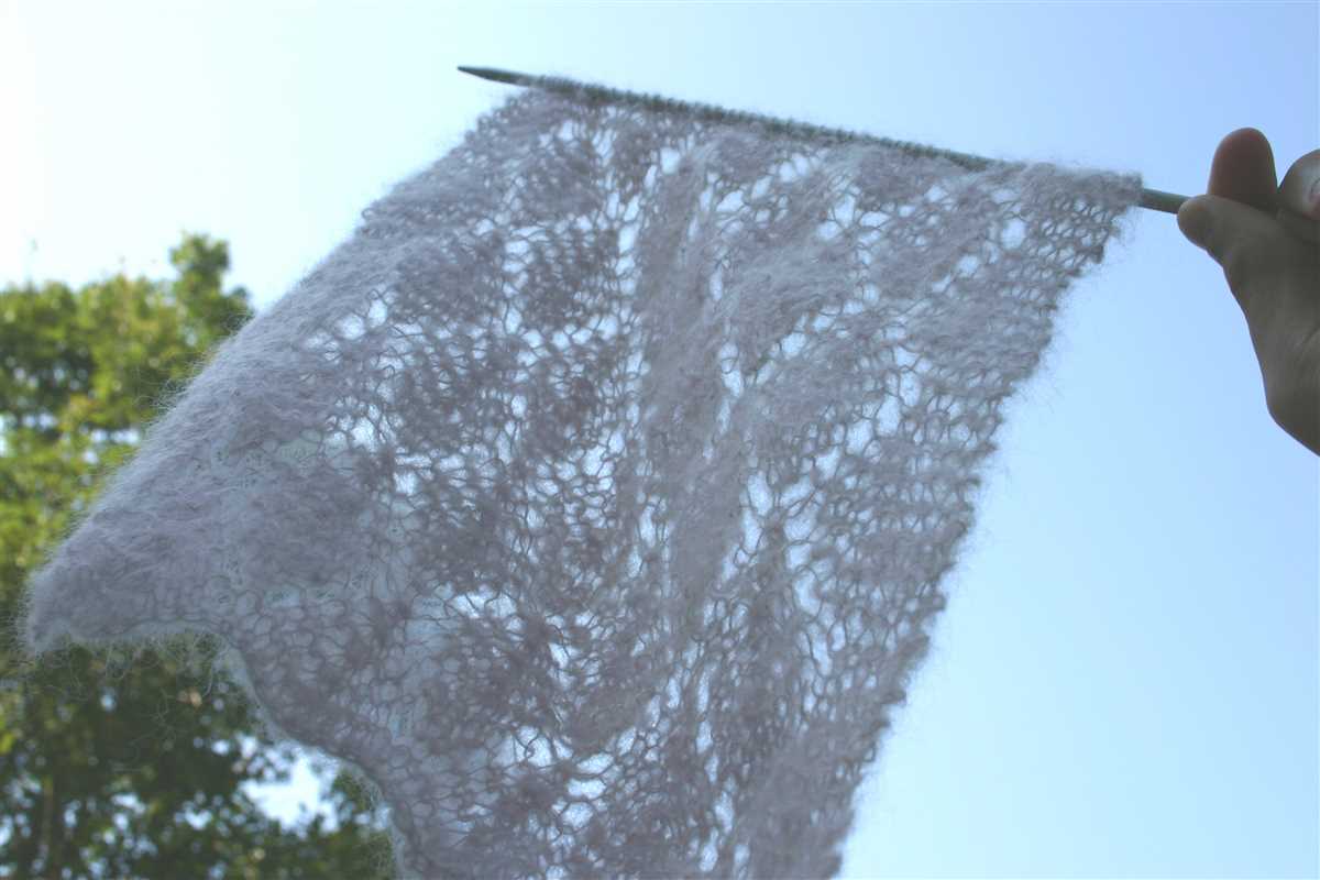 Knit stole pattern