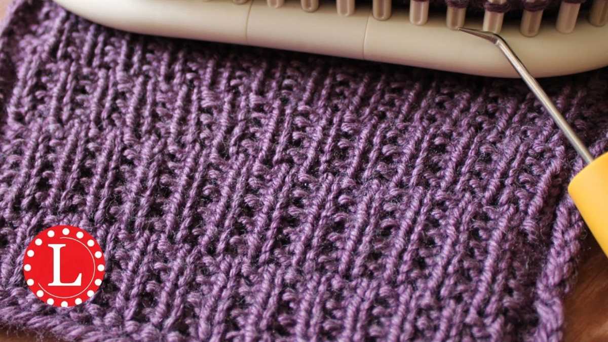 Loom knitting patterns videos