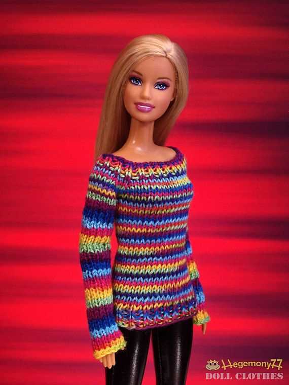 Barbie knitted sweater pattern