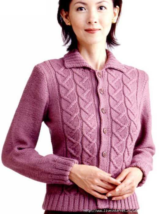 Free knitting pattern for women's short sleeve cardigan